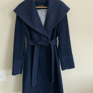 Calvin Klein Navy Wool Jacket